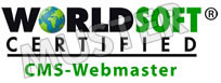 Worldsoft certified CMS-Webmaster - Musterlogo