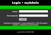 myAdmin LogIn